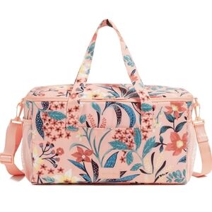 Vera Bradley Recycled Ripstop Family Cooler, Paradise Bright Coral NWT